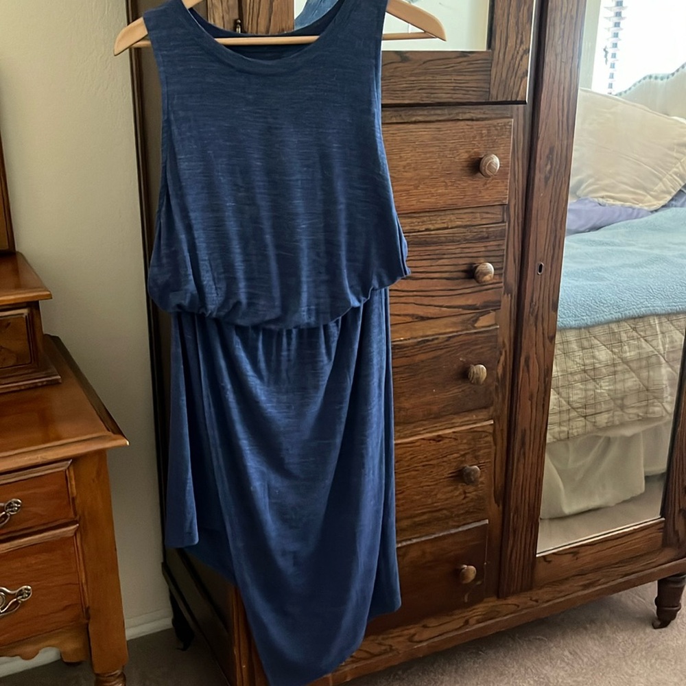 Asymmetric hem dress